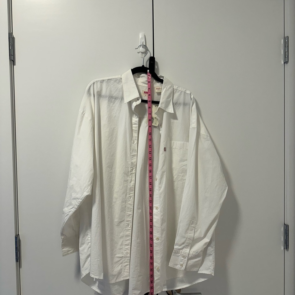 NWT Levi's White Button Down Shirt size XL